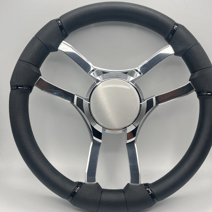 Malera Boat Steering Wheel Chrome Spokes | Chrome Blank Star