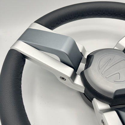 Gussi Italia Marine Steering Wheel Multi Color Gray Aluminum Wheel-PROGL | Tige