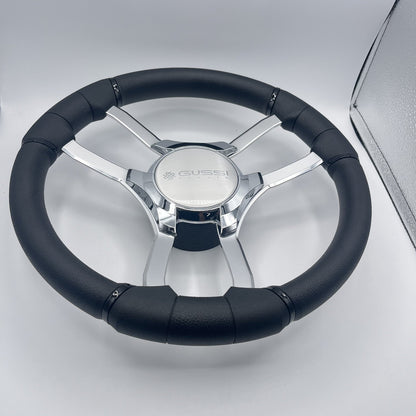 Malera Boat Steering Wheel Chrome Spokes | Gussi Italia