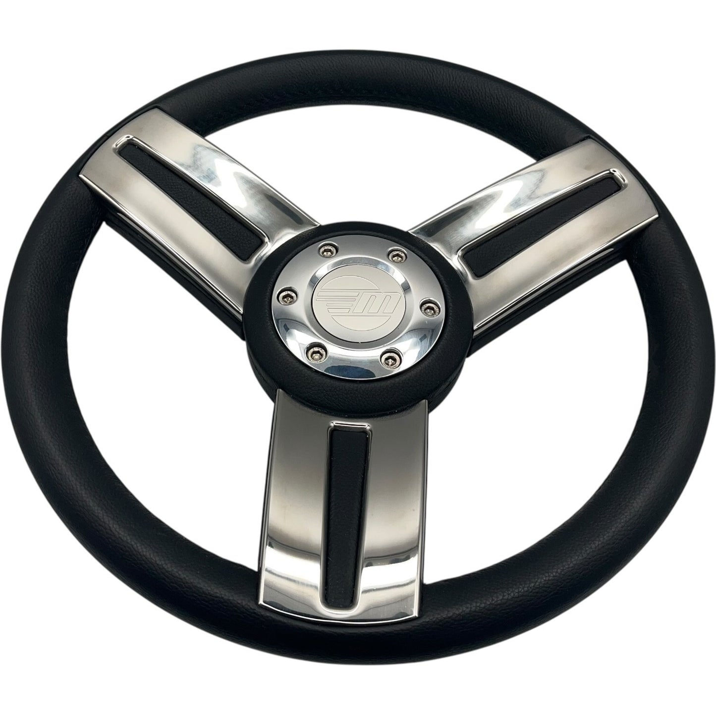 Gussi Italia Marine Steering Wheel Stainless Steel Spoke Soft Touch Rim | Malibu