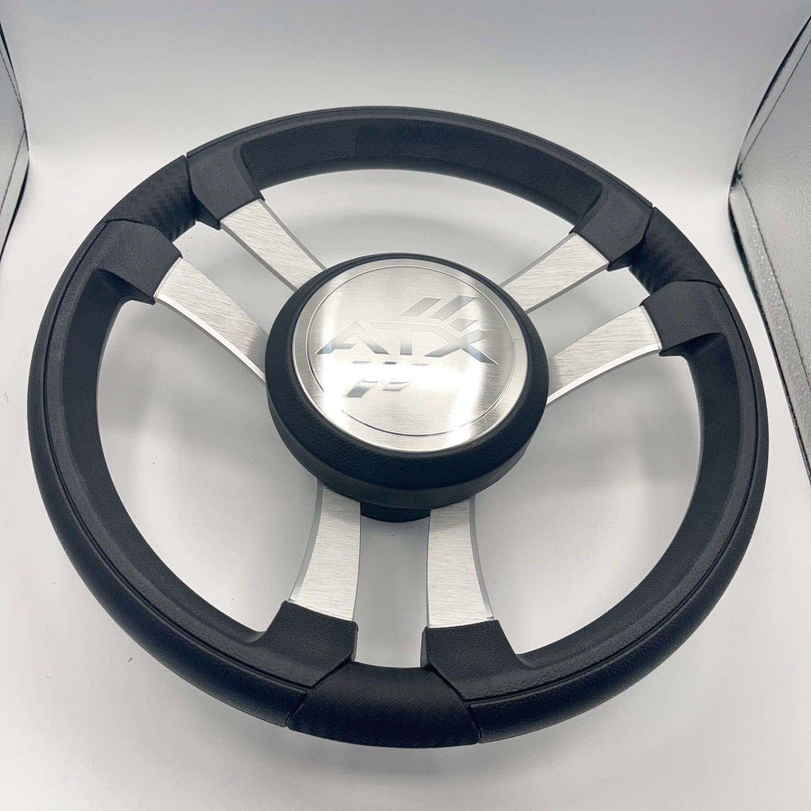 Benaco Boat Steering Wheel Brushed Aluminum Spokes | ATX Boats