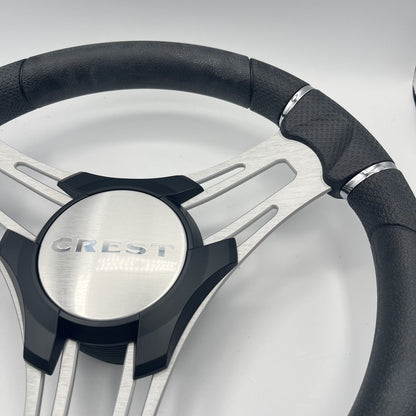Verona Boat Steering Wheel Brush Alum Spoke | Crest Boats