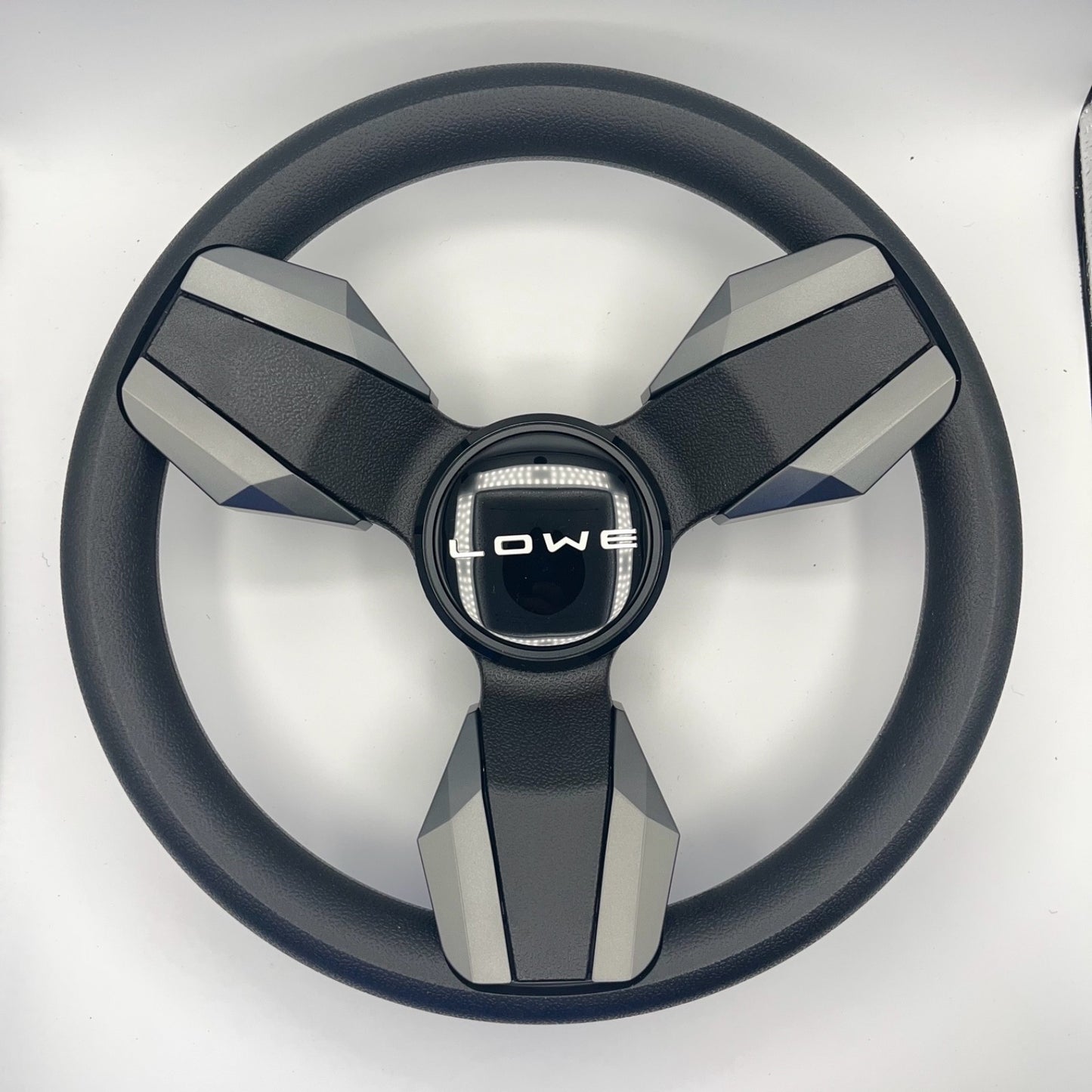 Collina Boat Steering Wheel Dark Gray Inserts - Lowe - Keyed ONLY