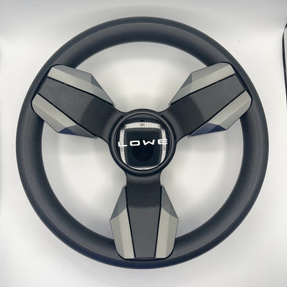 Collina Boat Steering Wheel Dark Gray Inserts - Lowe - Keyed ONLY