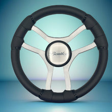 Malera Boat Steering Wheel Brushed Aluminum Spokes | Bentley