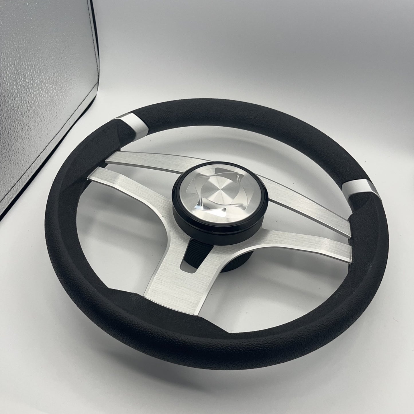 Badia Boat Steering Wheel Brushed Aluminum Spokes | Stingray