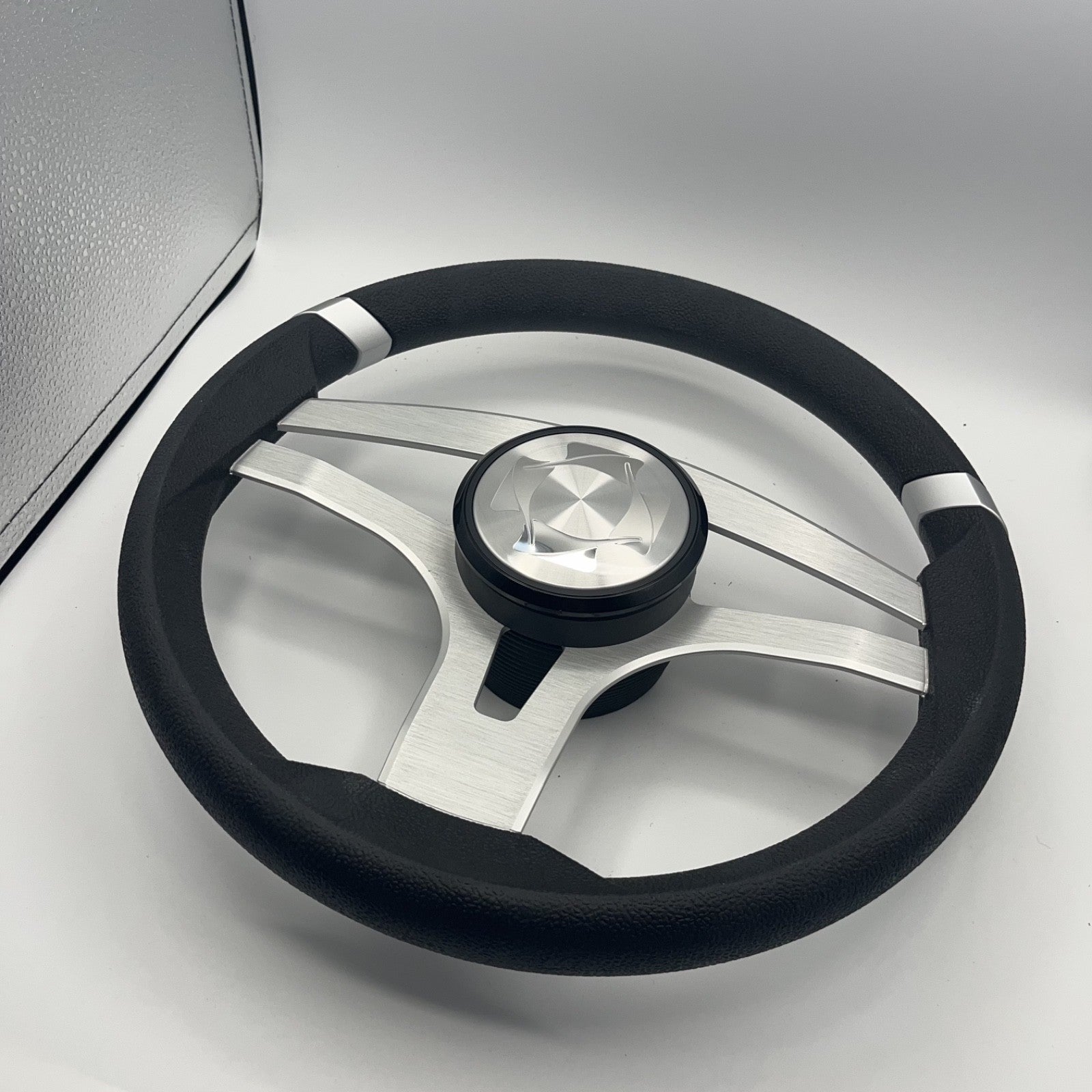 Badia Boat Steering Wheel Brushed Aluminum Spokes | Stingray