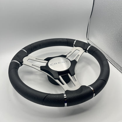 Verona Boat Steering Wheel Brush Alum Spoke | Crest Boats