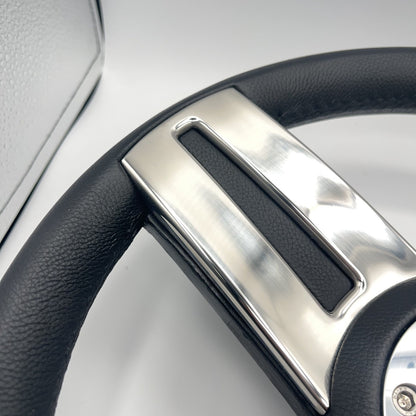 Gussi Italia Marine Steering Wheel Stainless Steel Spokes Soft Touch Rim | Axis