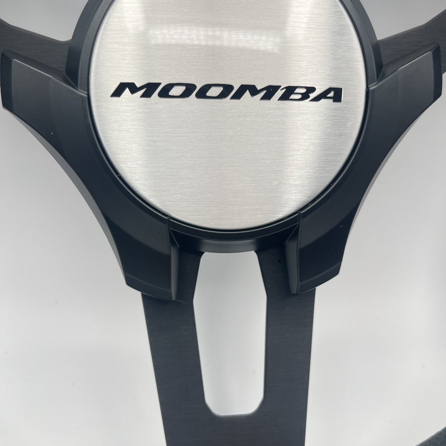 Gussi Italia Boat Model 15 Steering Wheel Black Brushed Alum Spokes |Blk Moomba