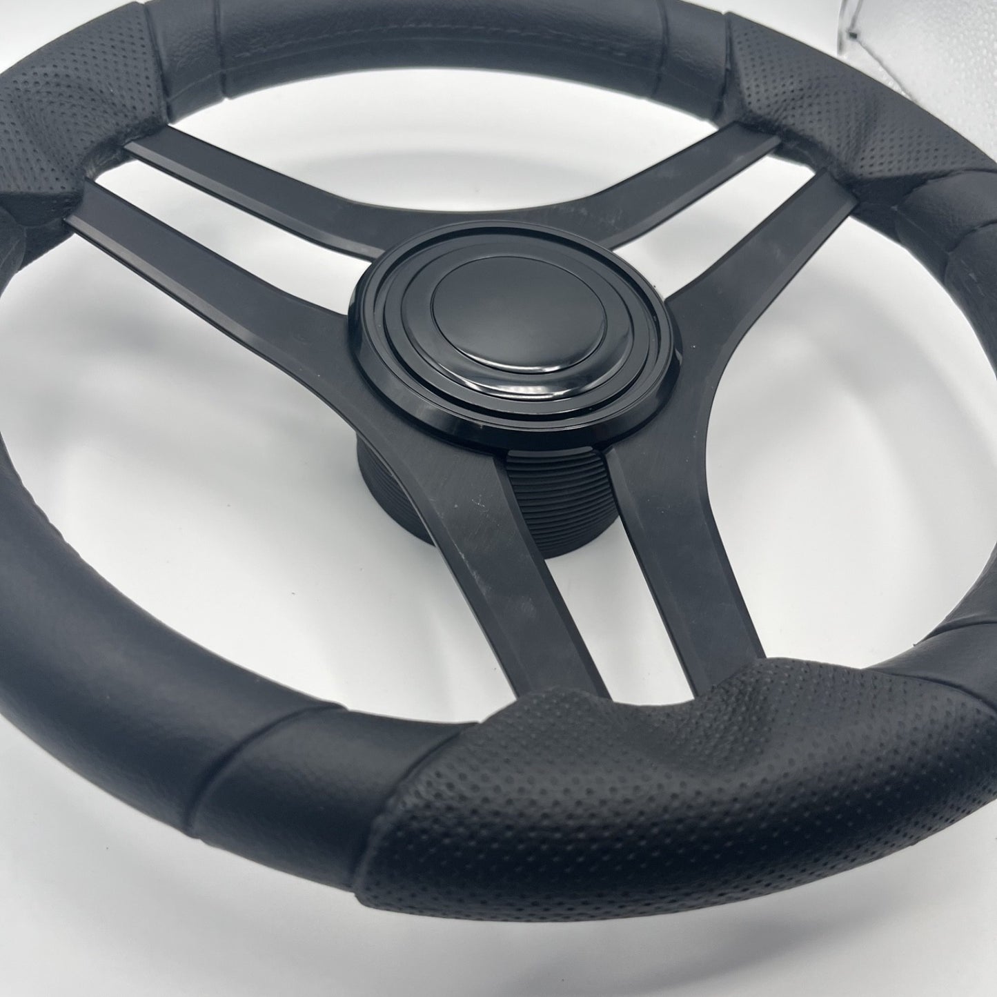 Molinara Marine Steering Wheel Black Brushed Alum Spokes | Lg Black Target