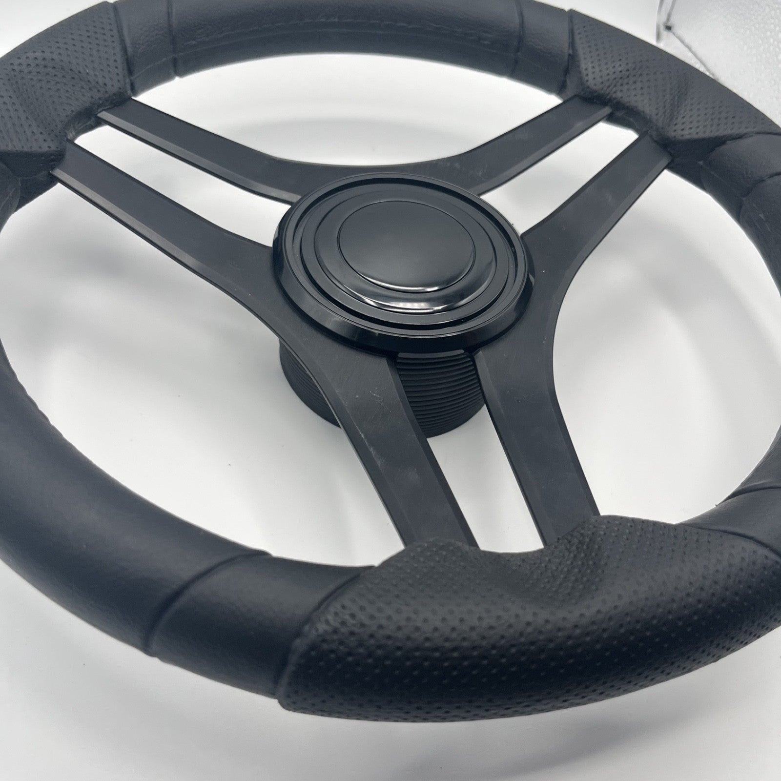 Molinara Marine Steering Wheel Black Brushed Alum Spokes | Lg Black Target