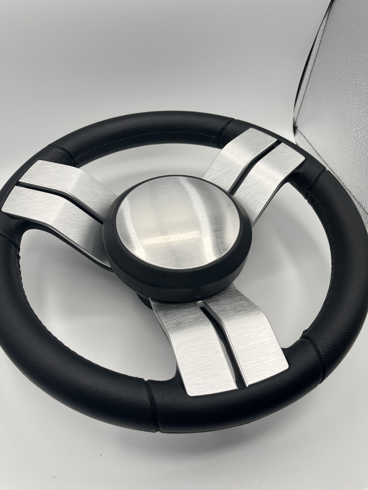 Model M703 Boat Steering Wheel with Brushed Dual Spokes/Center Cap