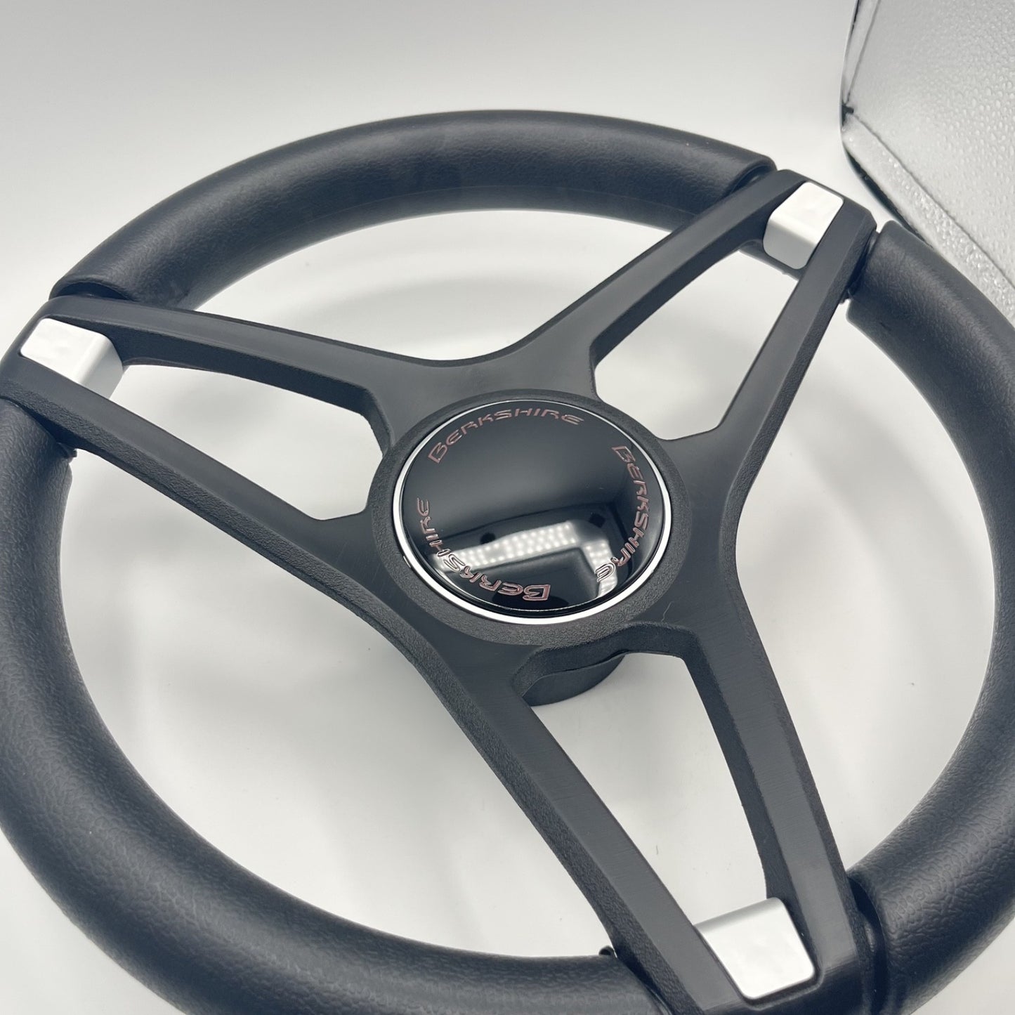 Molino Black w/Soft Touch Urethane Rim Boat Steering Wheel | Berkshire Boats