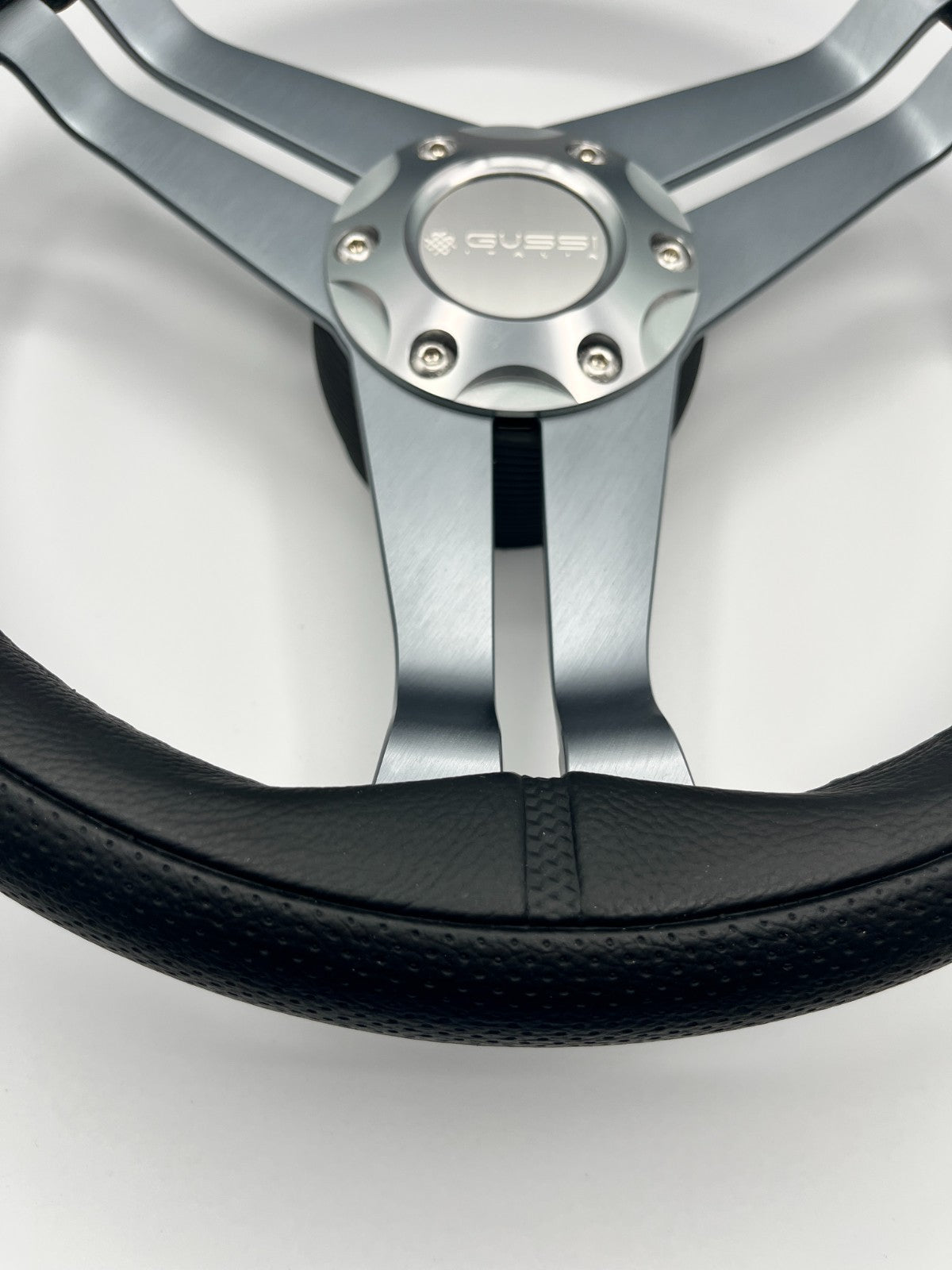 W208 Steering Wheel Gray Brushed Alum Spoke | Gussi Italia
