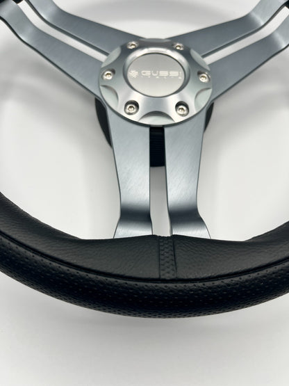 W208 Steering Wheel Gray Brushed Alum Spoke | Gussi Italia