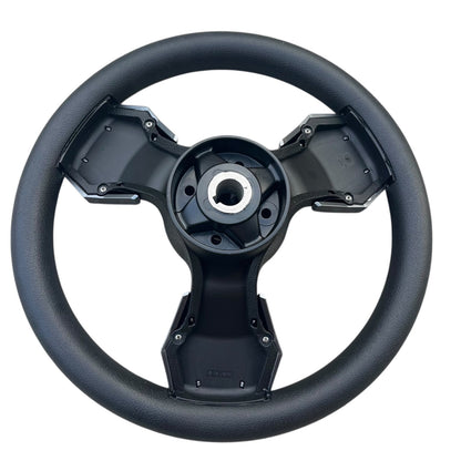 Collina Boat Steering Wheel Dark Gray Inserts - Crest - Keyed ONLY