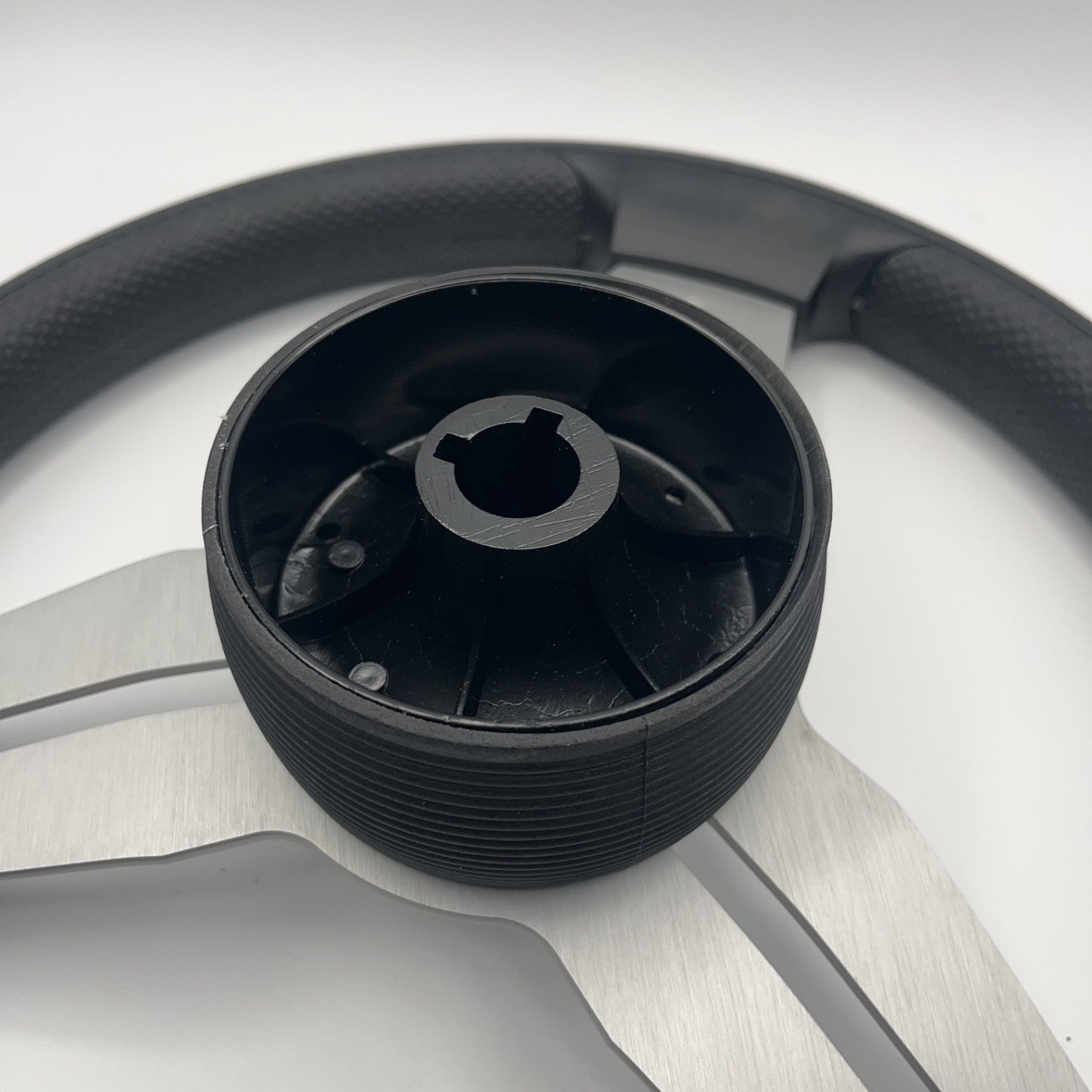 Model 15A Marine Steering Wheel Brushed Alum Spokes | Stabicraft Cap