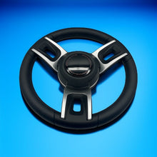 Gussi Italia Black Model 702 Steering Wheel | Berkshire Boat