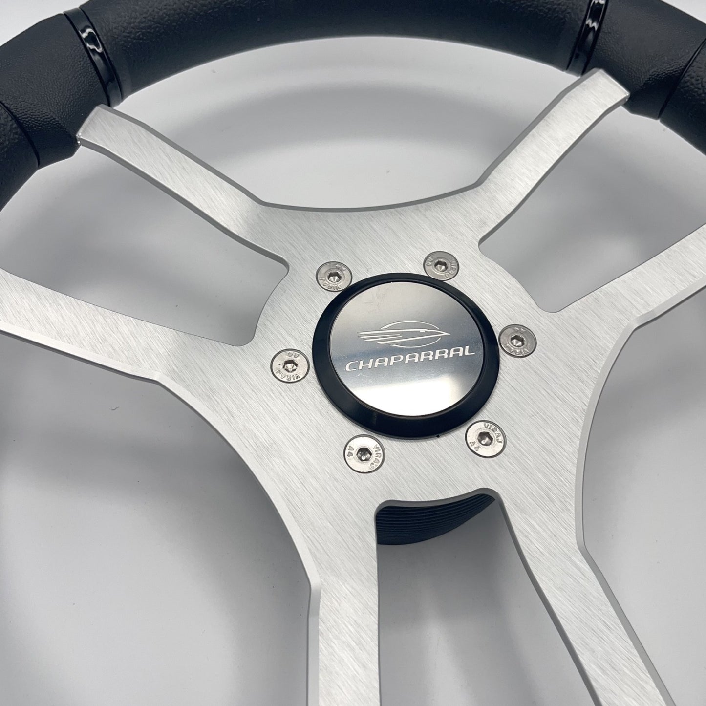 Malera Boat Steering Wheel Brushed Aluminum Spokes | Chaparral Boats