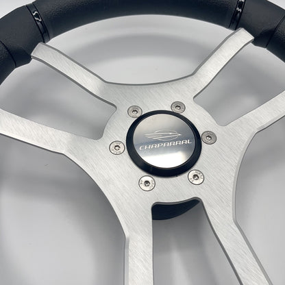 Malera Boat Steering Wheel Brushed Aluminum Spokes | Chaparral Boats