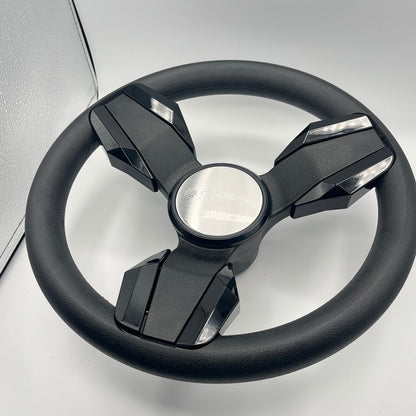 Collina Black Golf Cart Steering Wheel Fits CLUB CAR PRECEDENT