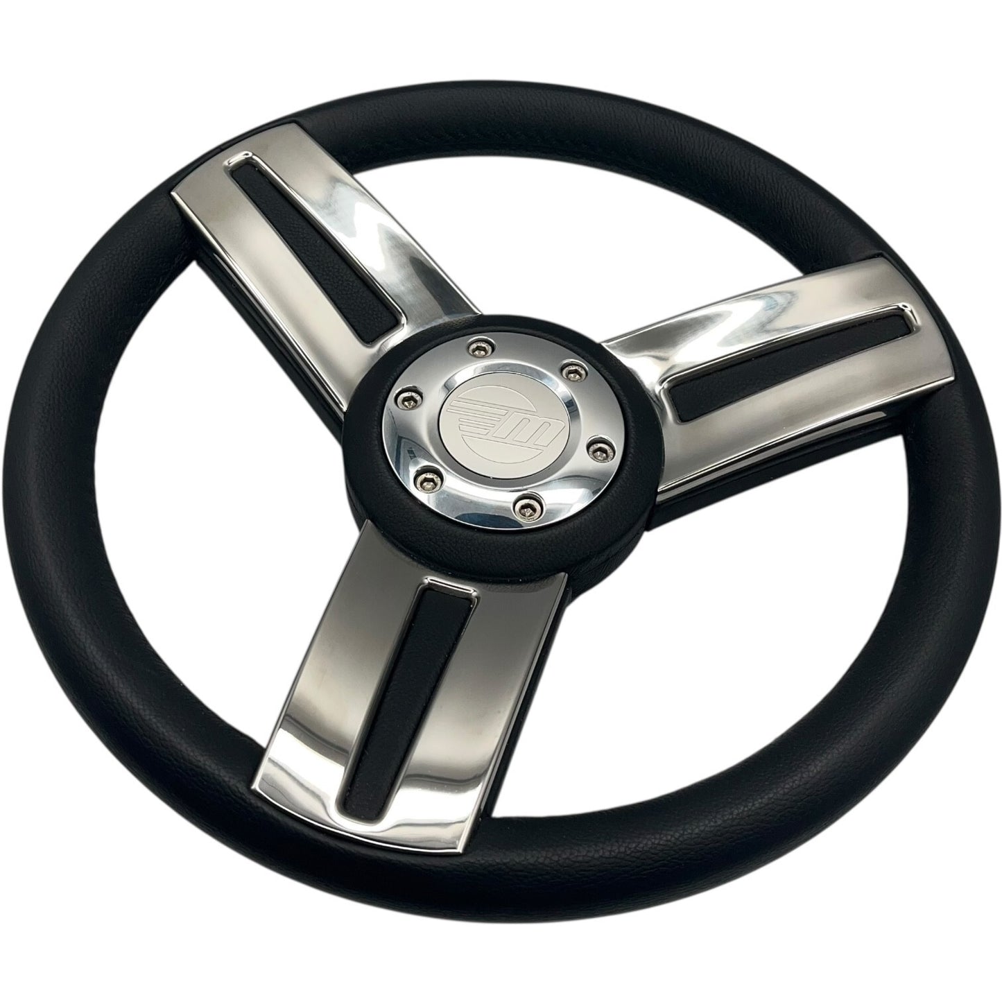 Gussi Italia Marine Steering Wheel Stainless Steel Spoke Soft Touch Rim | Malibu