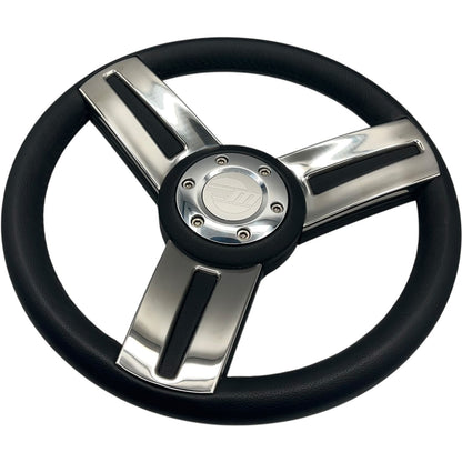 Gussi Italia Marine Steering Wheel Stainless Steel Spoke Soft Touch Rim | Malibu