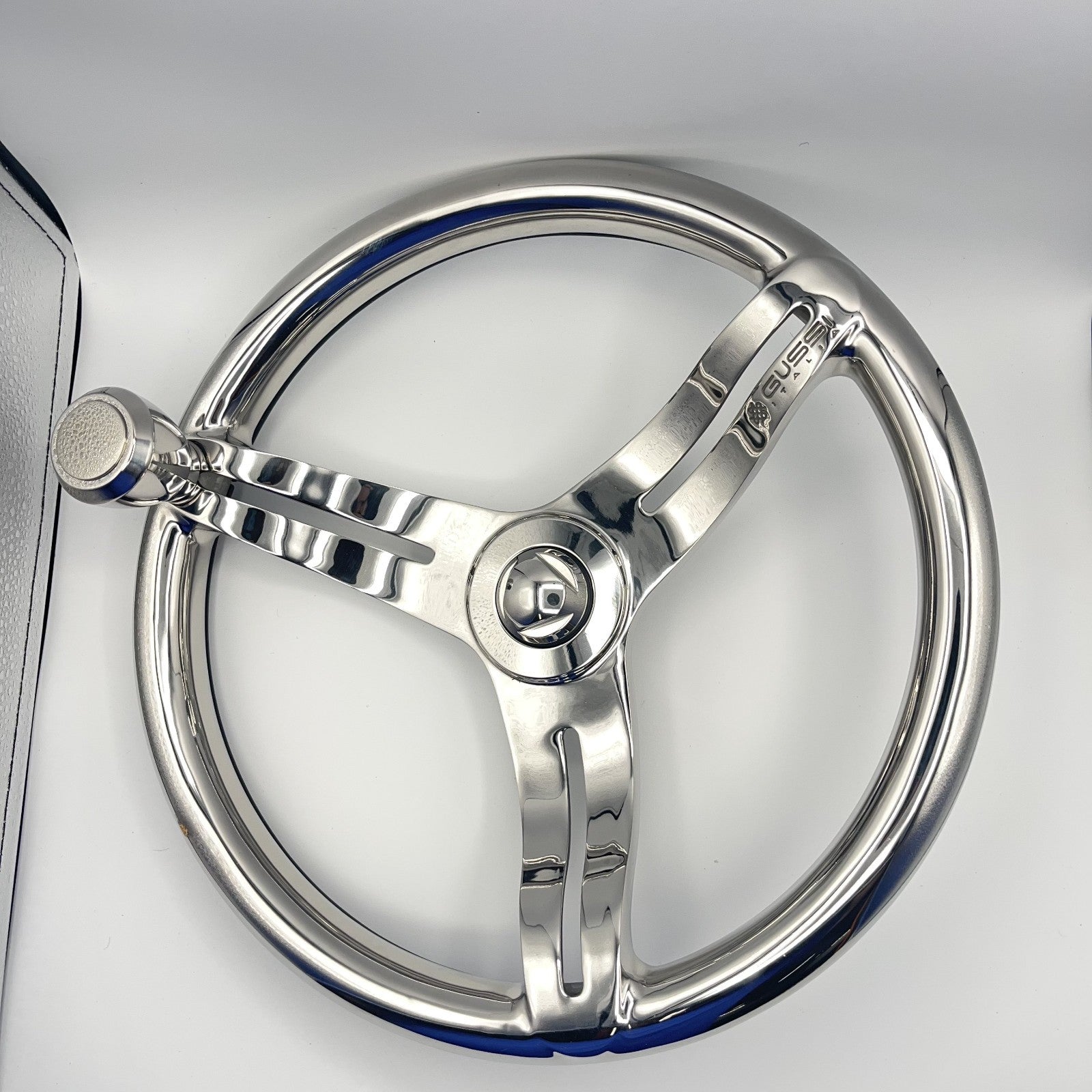 Cimbro Salt Water Boat Steering Wheel+Knob Polished Stainless Steel | Gussi