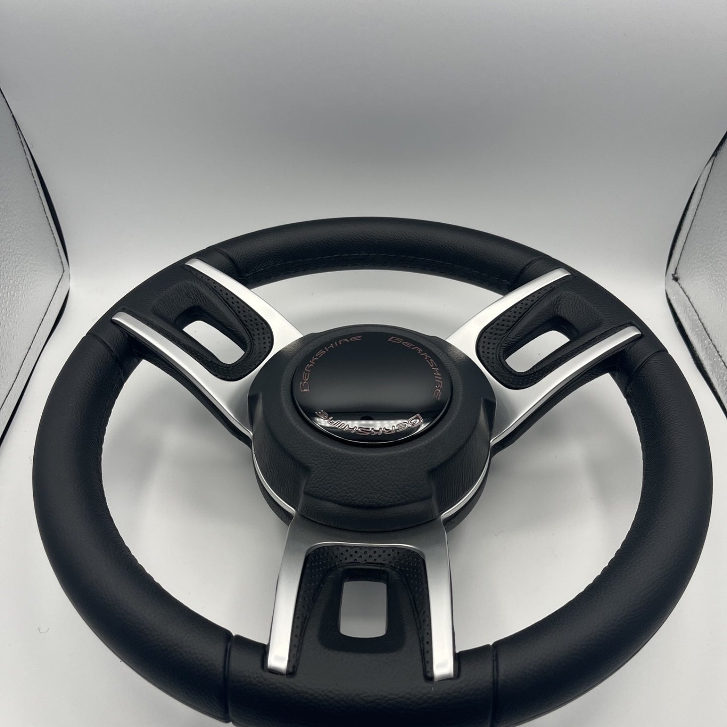 Gussi Italia Black Model 702 Steering Wheel | Berkshire Boat