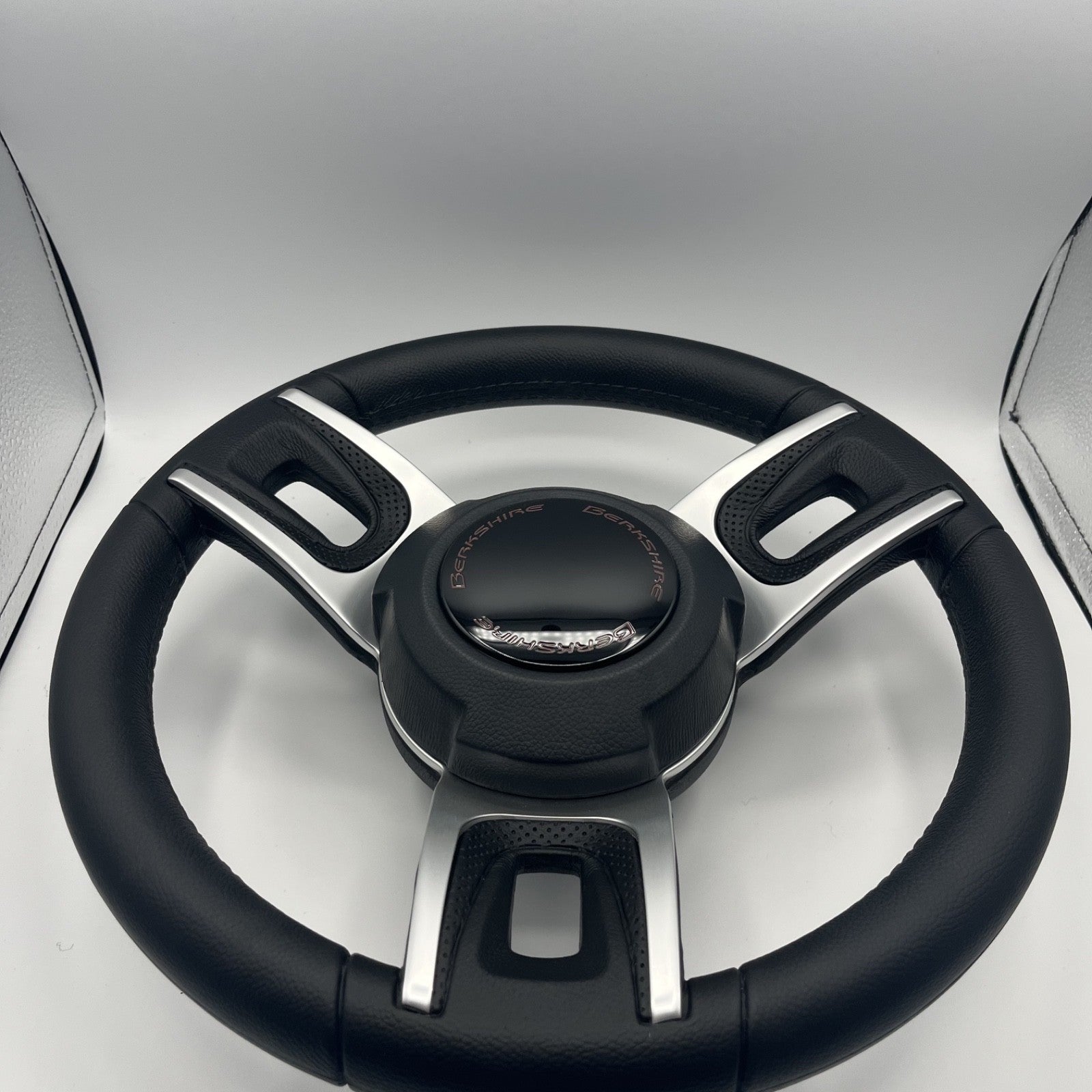 Gussi Italia Black Model 702 Steering Wheel | Berkshire Boat