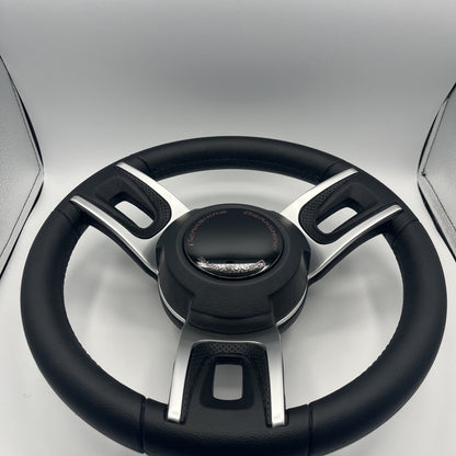 Gussi Italia Black Model 702 Steering Wheel | Berkshire Boat
