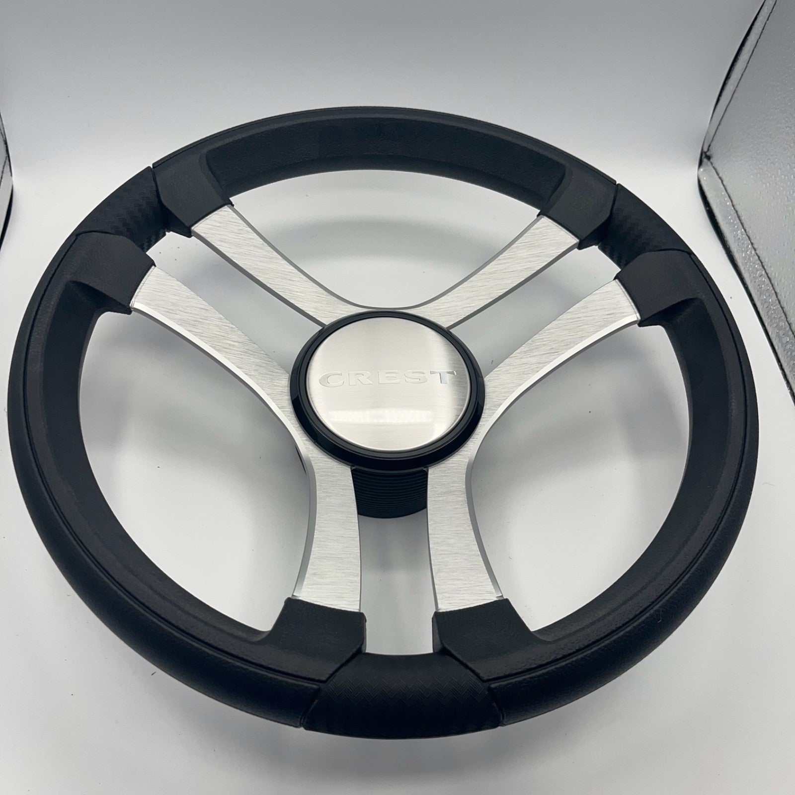 Benaco Boat Steering Wheel Brushed Aluminum Spokes | Crest Boats