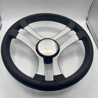 Benaco Boat Steering Wheel Brushed Aluminum Spokes | Crest Boats