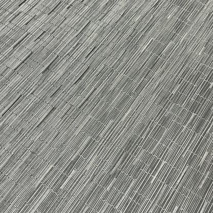 Woven Vinyl Flooring | Thatch - Steel | 6' W | Choose Your Length