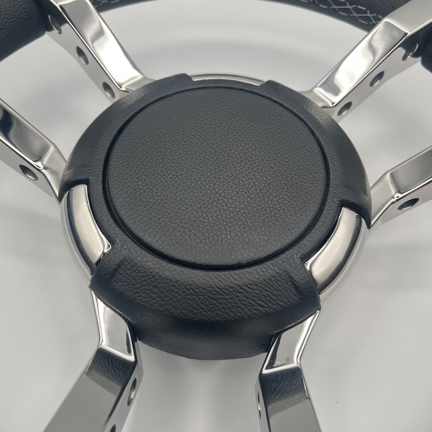 Gussi Italia Boat Steering Wheel Black Stainless Steel Spokes | Gussi Italia