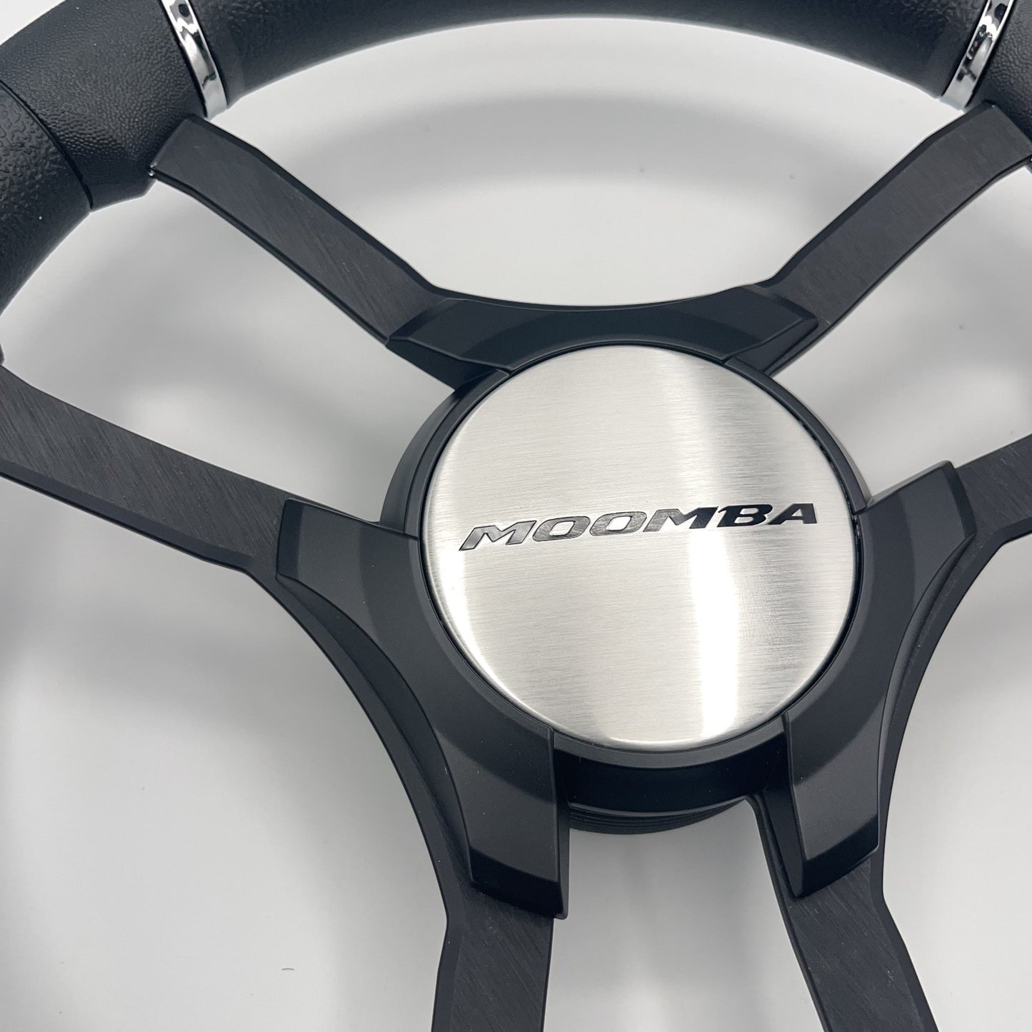 Malera Boat Steering Wheel Black Aluminum Spokes | Moomba Boats