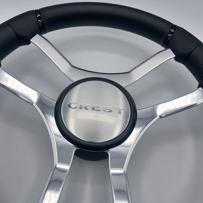 Malera Boat Steering Wheel Chrome Spokes | Crest