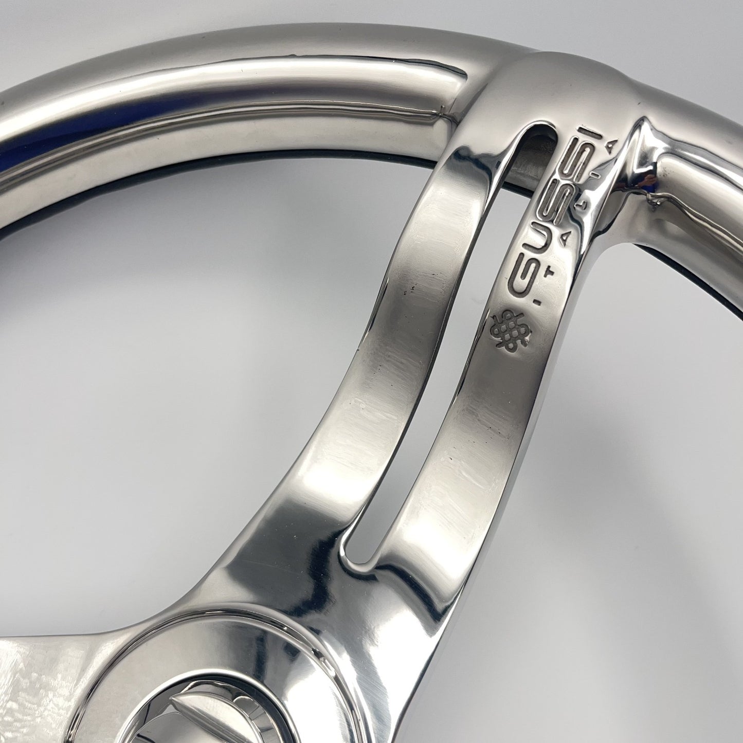 Cimbro Salt Water Boat Steering Wheel+Knob Polished Stainless Steel | Gussi