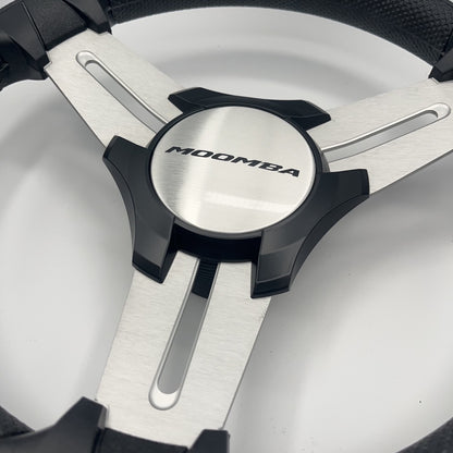 Model 15 Marine Steering Wheel Brushed Aluminum Spokes | Moomba