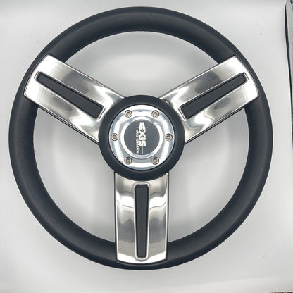 Gussi Italia Marine Steering Wheel Stainless Steel Spokes Soft Touch Rim | Axis