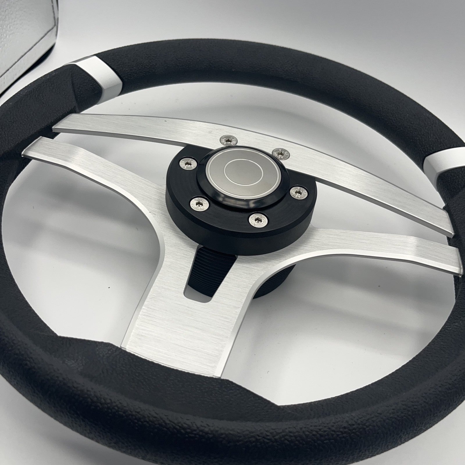 Badia Boat Steering Wheel Brushed Aluminum Spokes | Target Snap-in
