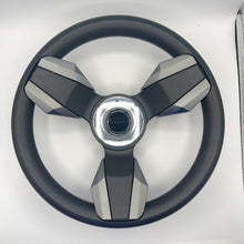 Collina Boat Steering Wheel Dark Gray Inserts - Stabicraft - Keyed ONLY
