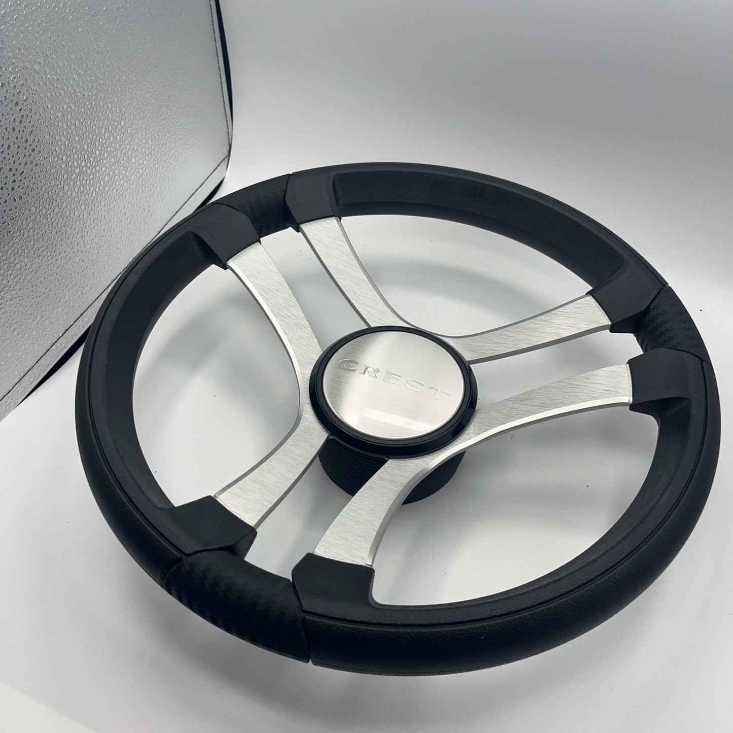 Benaco Boat Steering Wheel Brushed Aluminum Spokes | Crest Boats