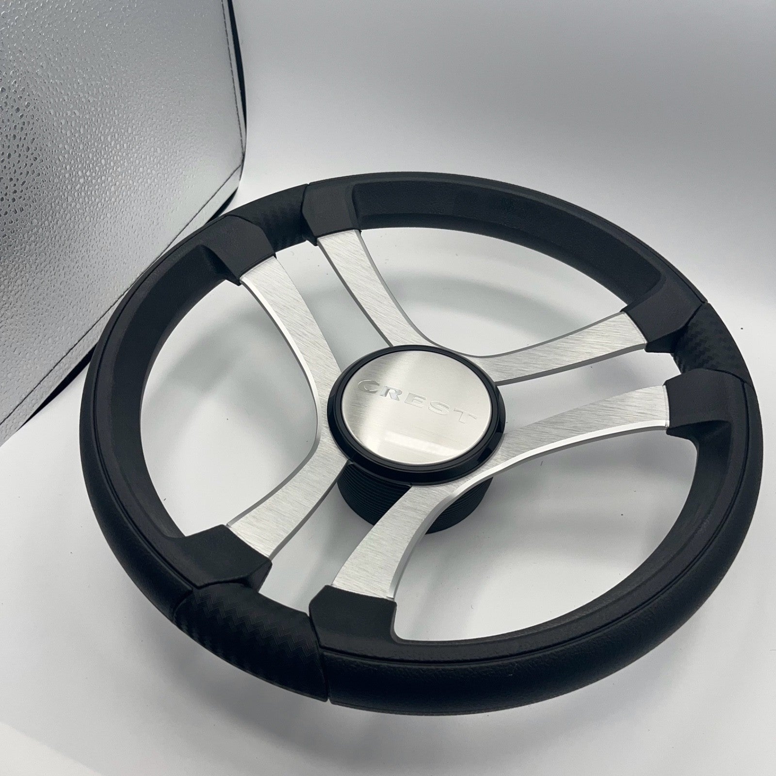 Benaco Boat Steering Wheel Brushed Aluminum Spokes | Crest Boats