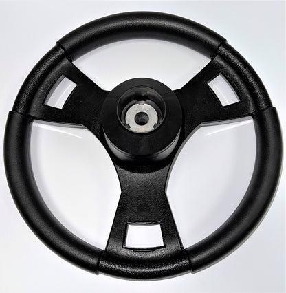 Model M13F Carbon Fiber Golf Cart Steering Wheel Fit CLUB CAR DS Carts