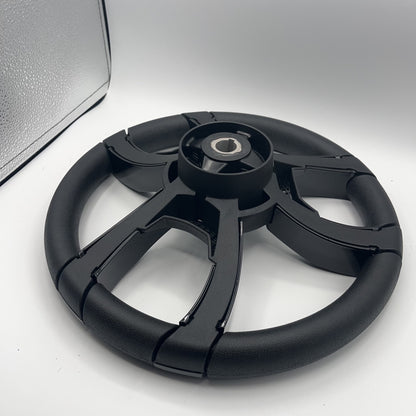 La Corte Boat Steering Wheel Black Gloss Inserts | Gussi Italia Logo