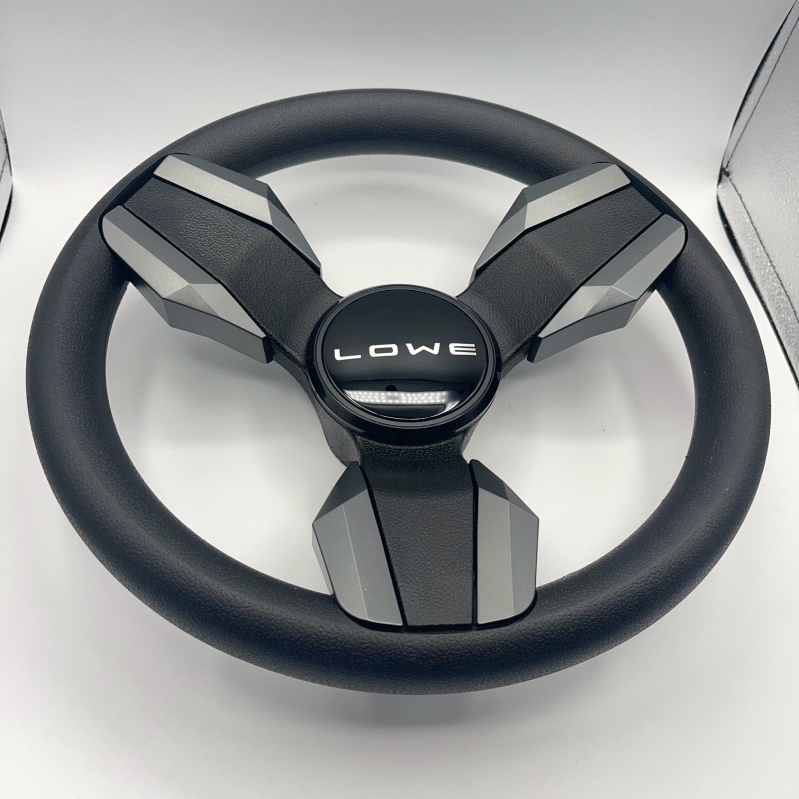 Collina Boat Steering Wheel Dark Gray Inserts - Lowe - Keyed ONLY