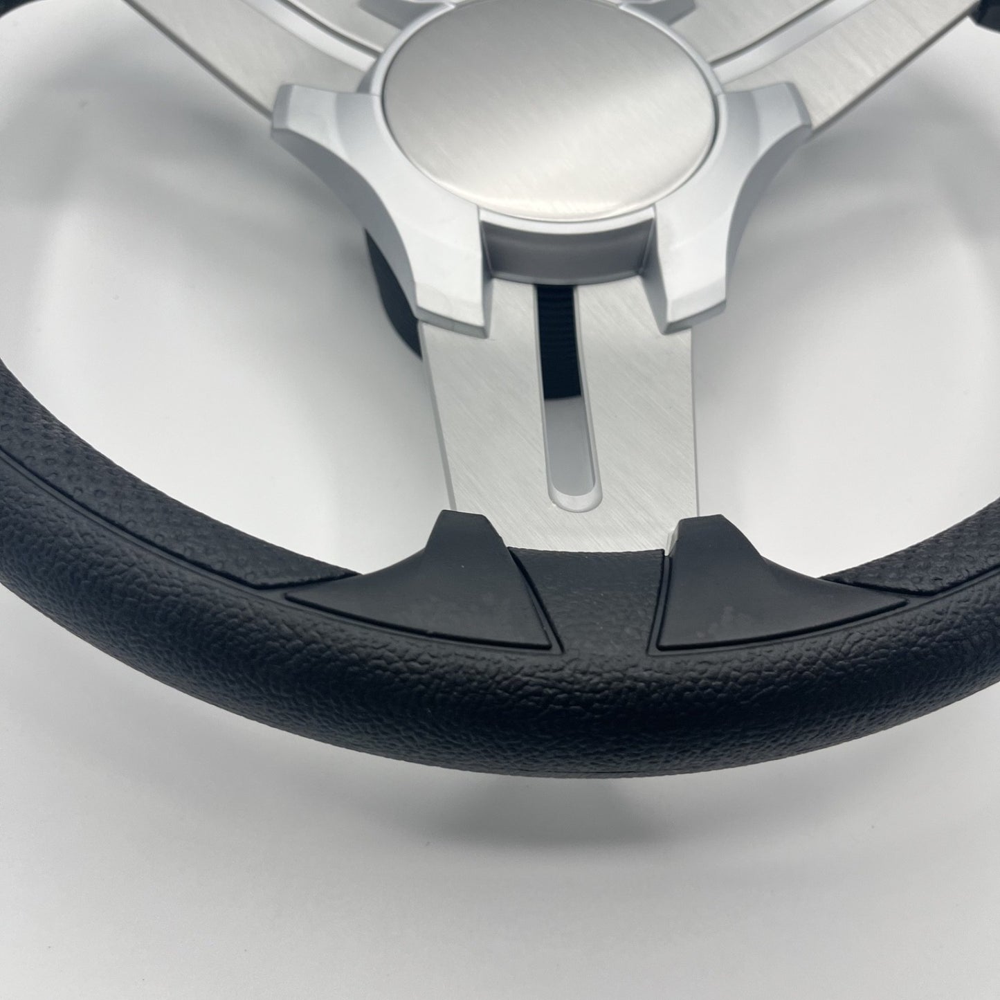 Model 15 Marine Steering Wheel Brush Alum Spokes | Blank Brushed