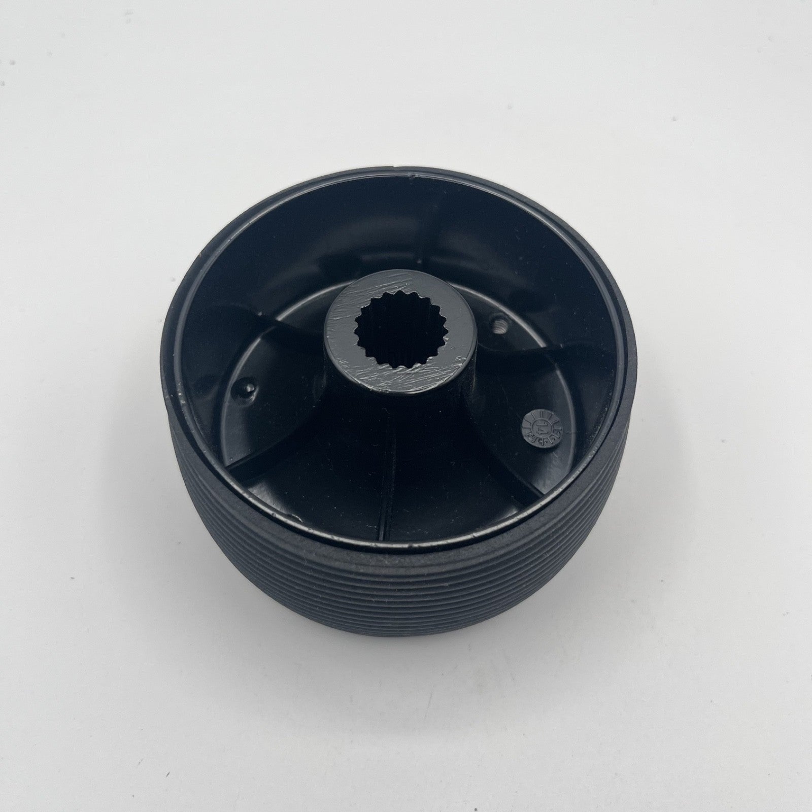 Molinara Marine Steering Wheel Black Brushed Aluminum Spokes | ATX